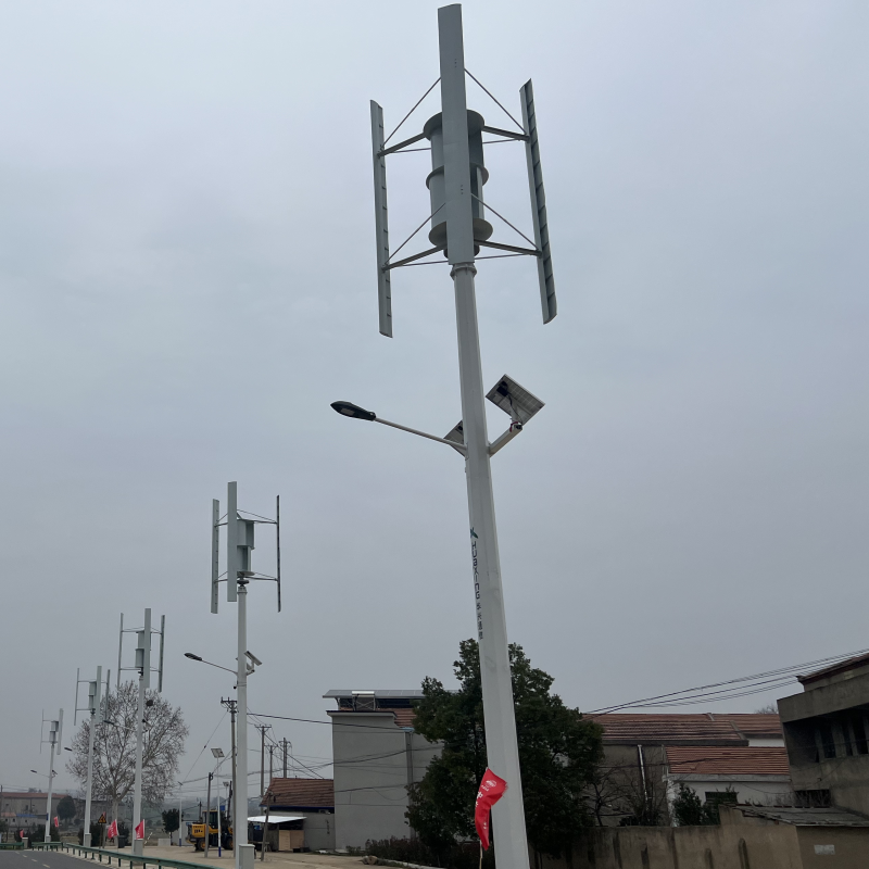 風(fēng)光互補(bǔ)路燈型風(fēng)機(jī)展示